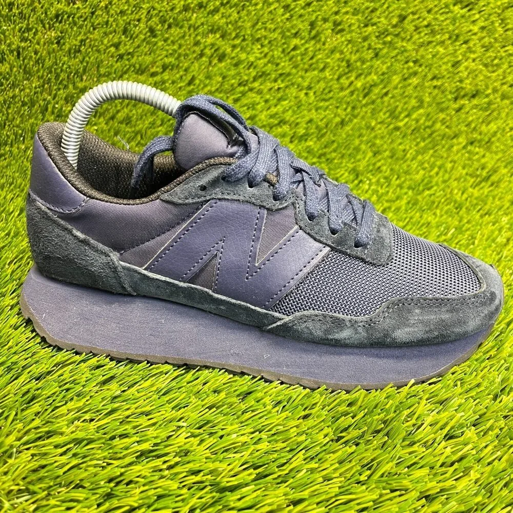 New Balance 237 Boys Size 6Y Navy Blue Black Walking Running Shoes Sneakers